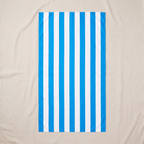 Cabana Beach Towel - Bondi Blue — front shot