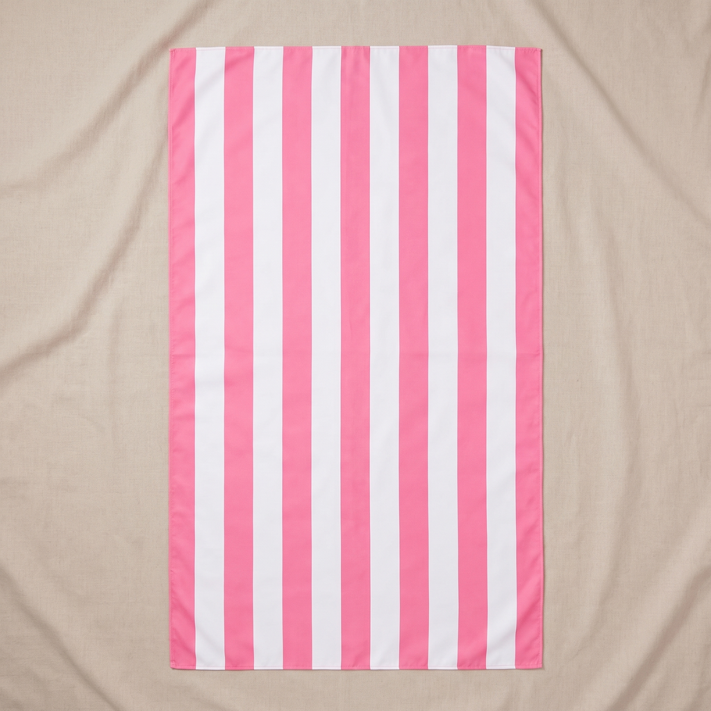Cabana Beach Towel - Phi Phi Pink — front shot