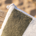 Terry Beach Pouch - Olive — detail shot