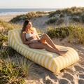 Fabric Sunbed Lounger - Yellow Cabana — hero shot