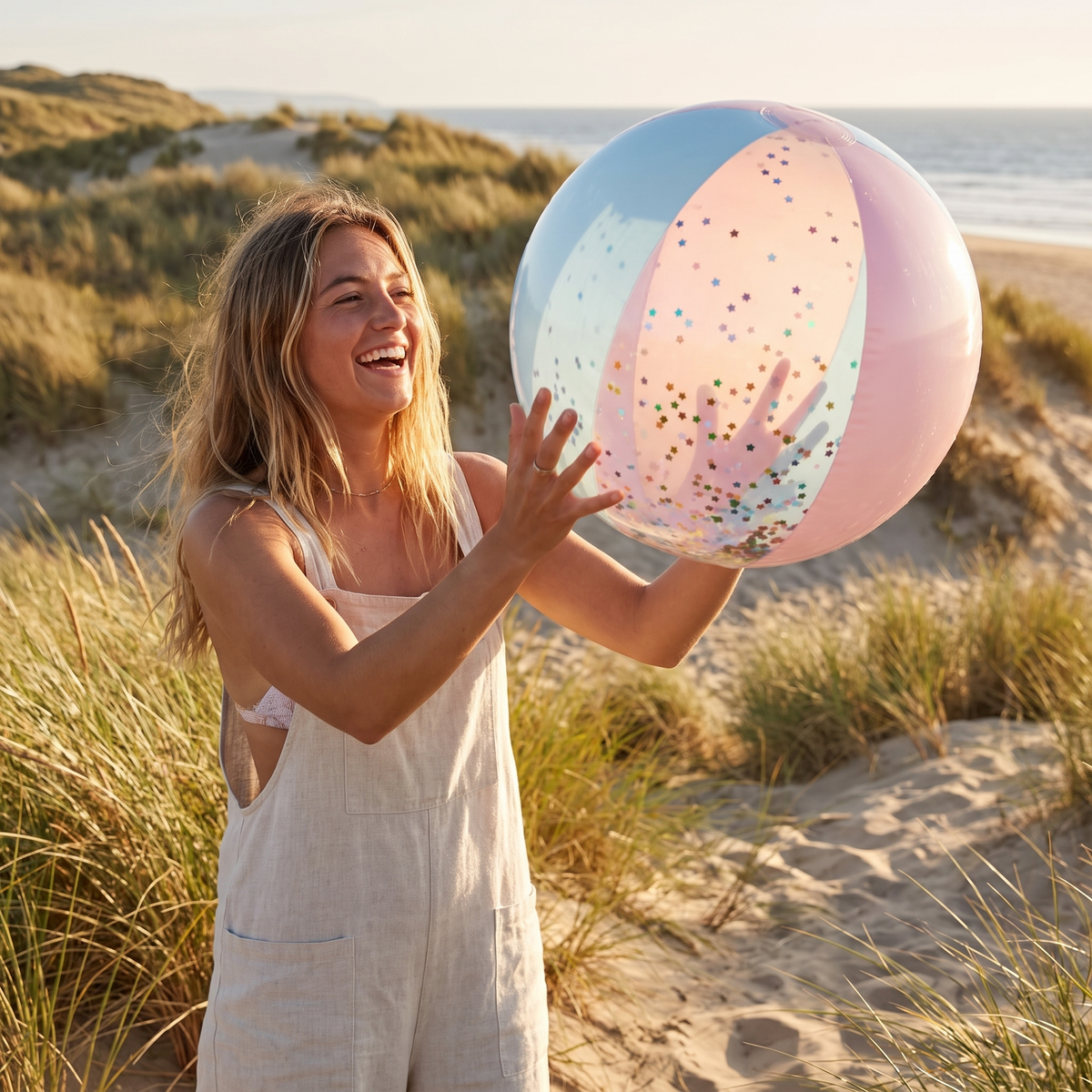 Inflatable Beach Ball - Cotton Candy — hero shot