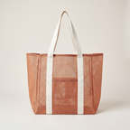 Mesh Beach Bag - Tierra Clay — front shot