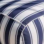 Fabric Sunbed Lounger - Navy Stripe — detail shot
