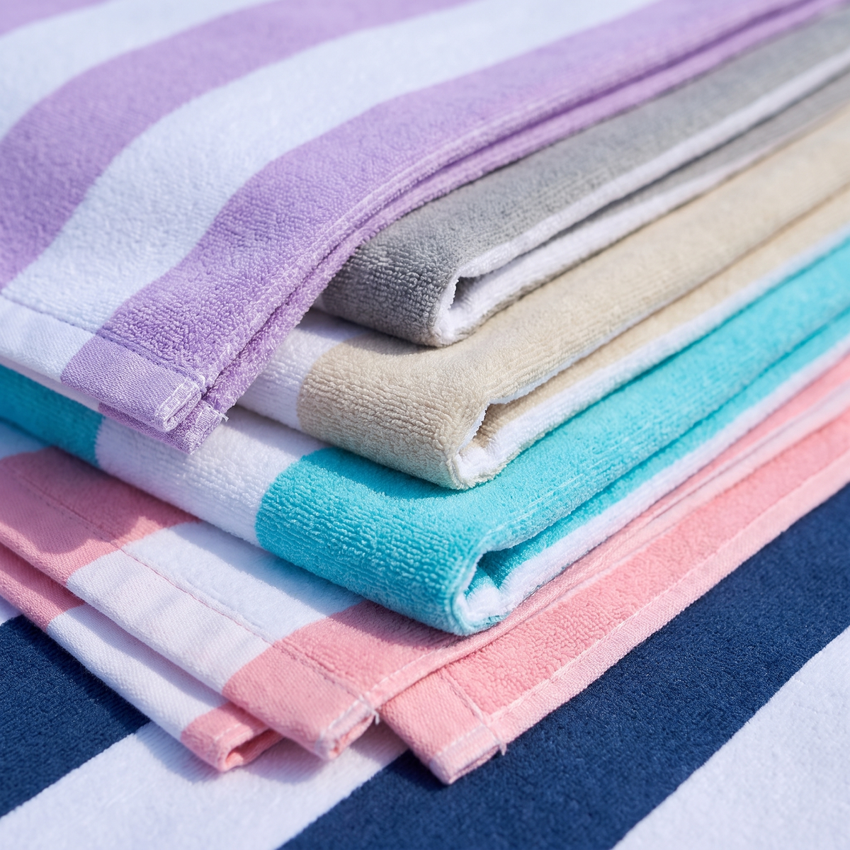 Cabana Beach Towel Set - Dock & Bay Faves — detail shot