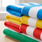 Cabana Beach Towel 4-Set - Bold & Bright — detail shot