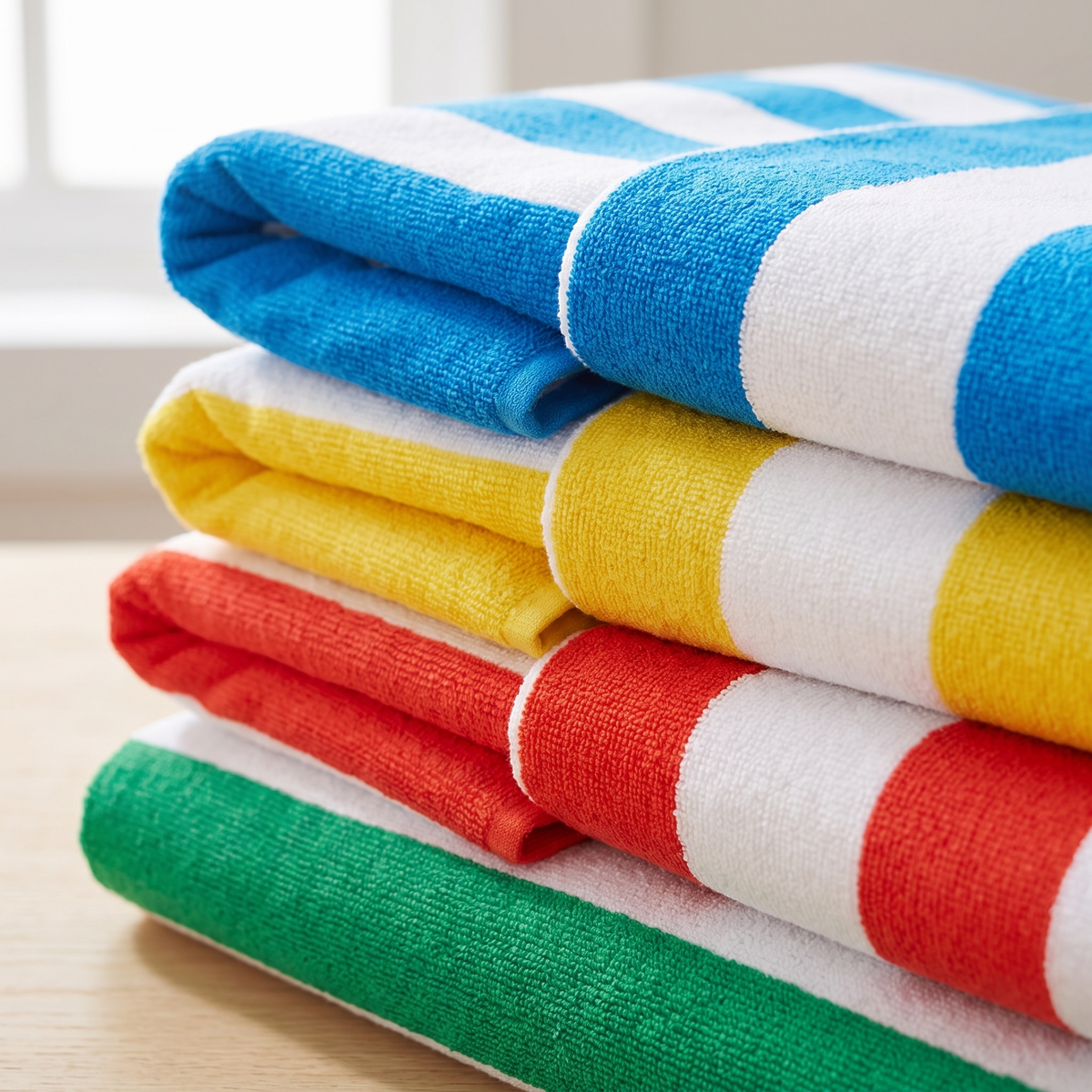 Cabana Beach Towel 4-Set - Bold & Bright — detail shot