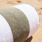 Beach Pillow - Olive — detail shot
