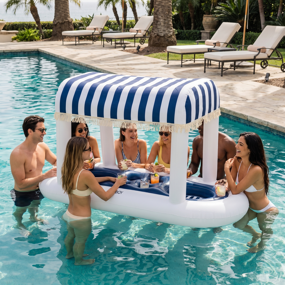 Floating Cabana Bar - Navy — hero shot