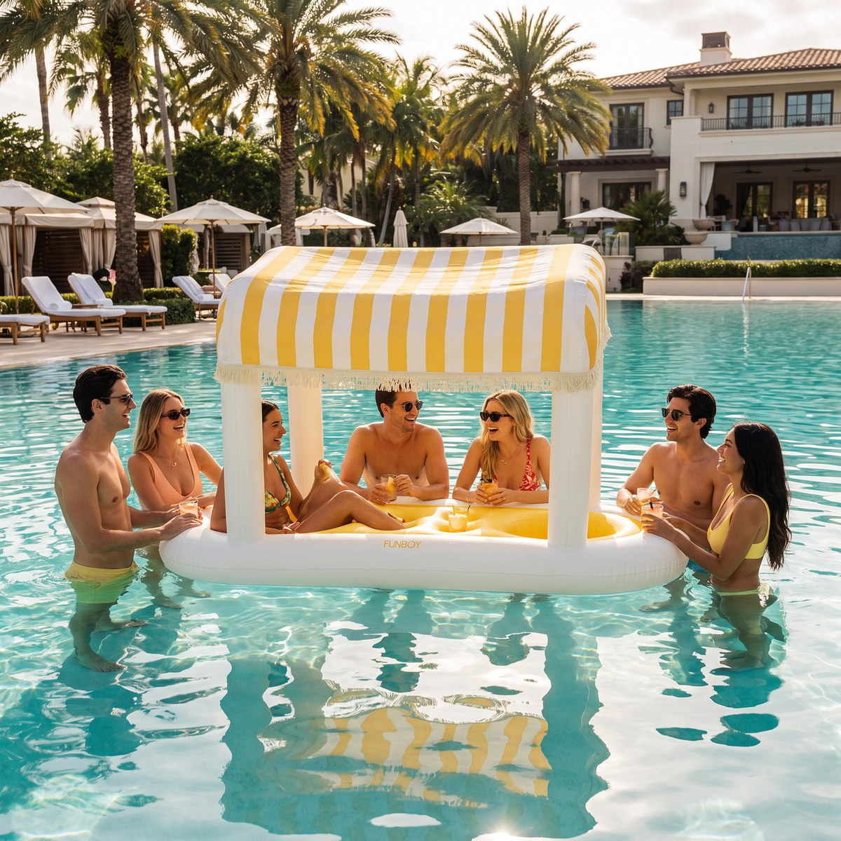 Floating Cabana Bar — hero shot