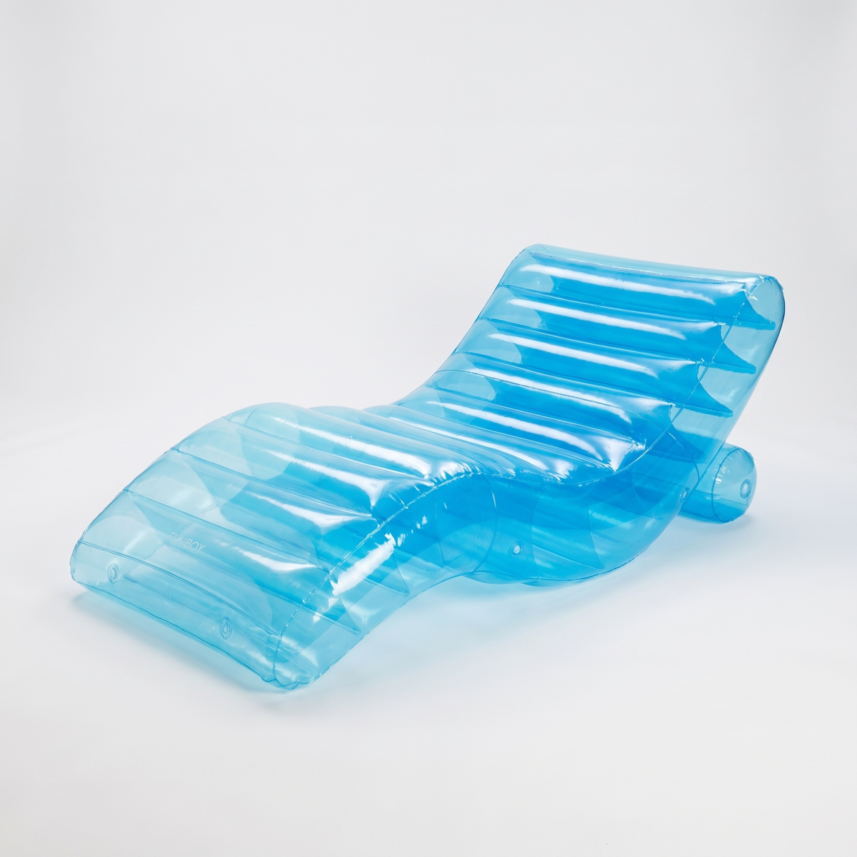 Chaise Lounger Float - Clear Blue — front shot