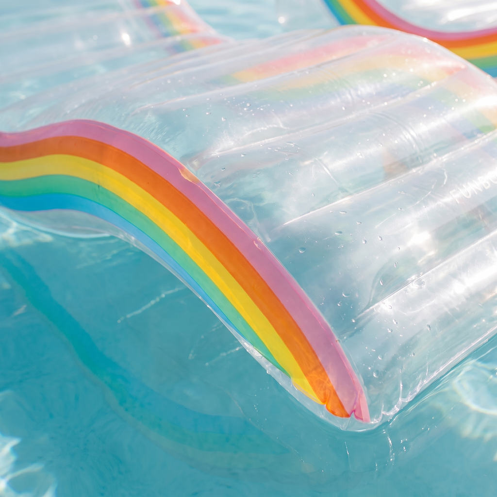 Chaise Lounger Float (Rainbow 2-Pack) — detail shot