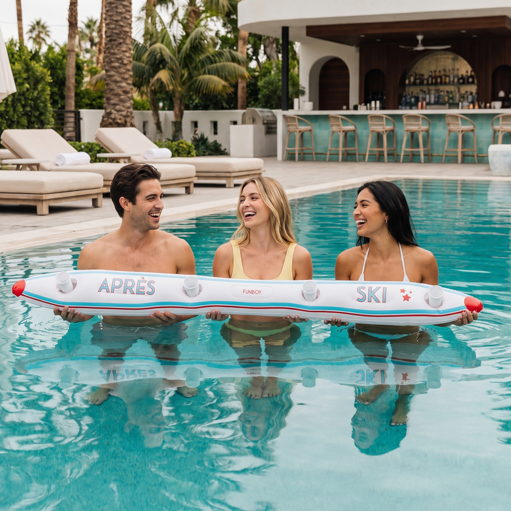 Inflatable ShotSki — hero shot