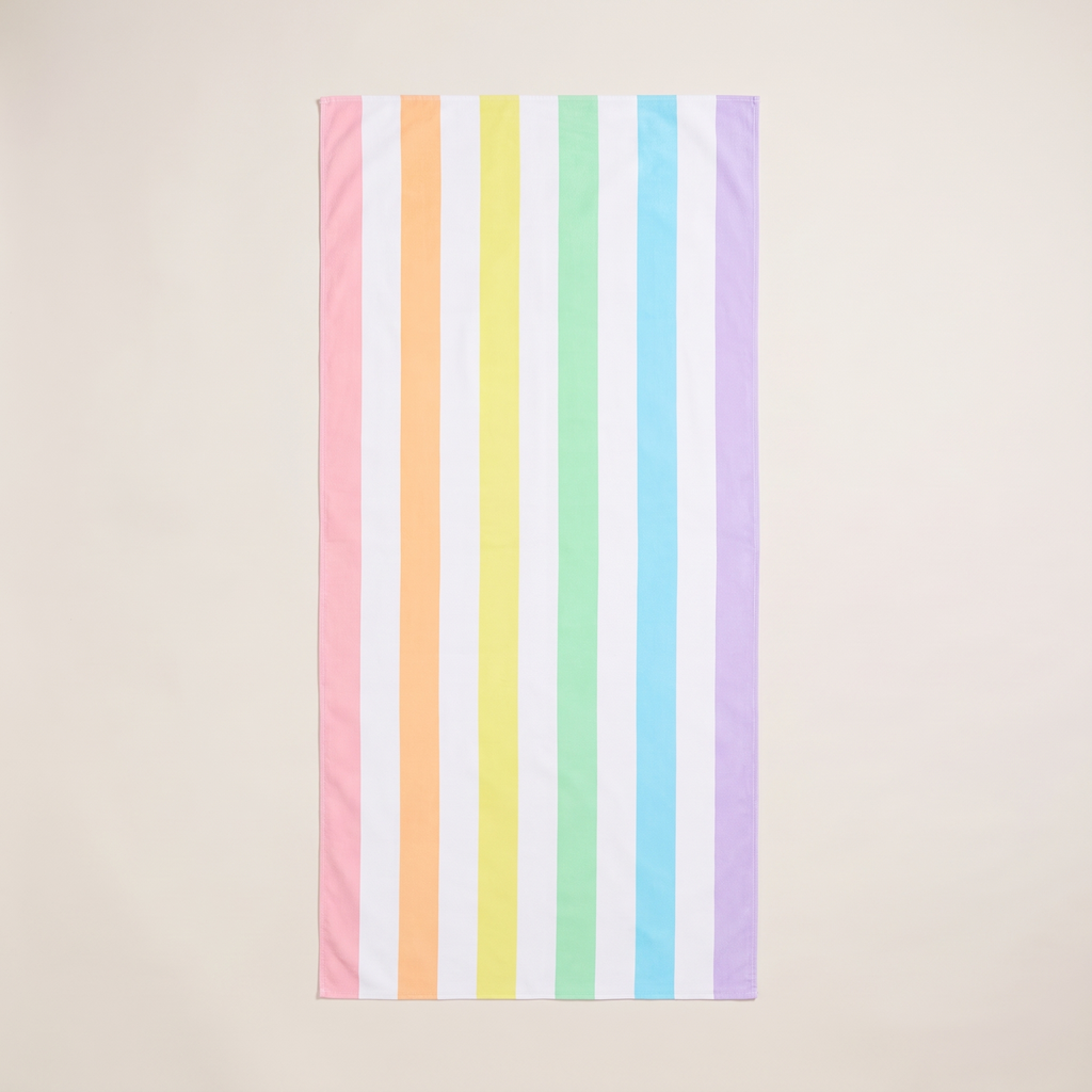 Summer Beach Towel - Unicorn Waves — front shot