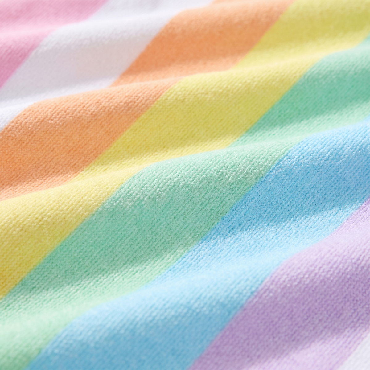 Summer Beach Towel - Unicorn Waves — detail shot