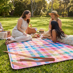 The Gatherer XL Picnic Rug - Sugarplum — hero shot