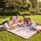 The Gatherer XL Picnic Rug - Boat Days — hero shot