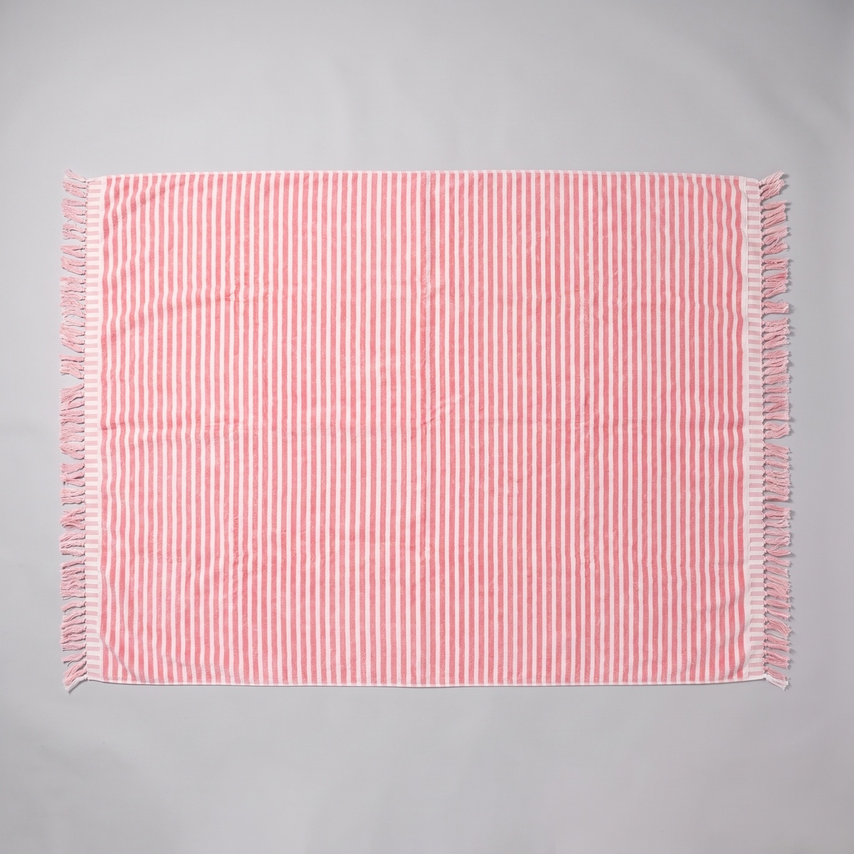 The Beach Blanket - Lauren's Pink Stripe — front shot