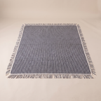 The Beach Blanket - Lauren's Navy Stripe — front shot