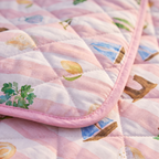 The Gatherer XL Picnic Rug - Boat Days — detail shot
