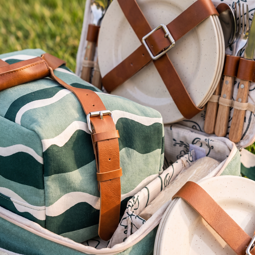 The Picnic Set - Rivie Green — detail shot