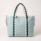 The Holiday Cooler Tote Bag - Rivie Green — front shot