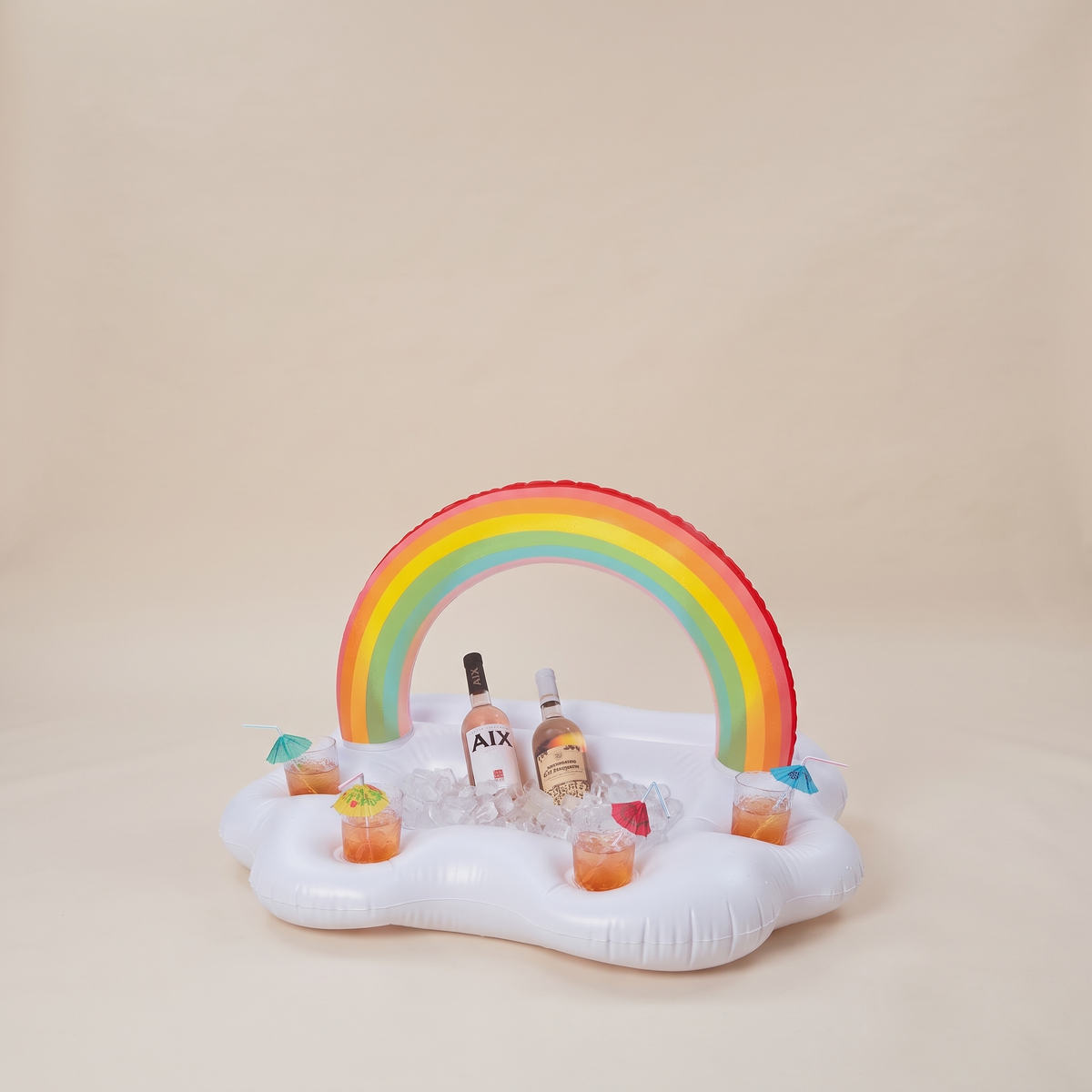 Floating Drink Cooler - Rainbow Cloud — front shot