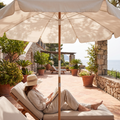 The Amalfi Umbrella - Antique White — hero shot