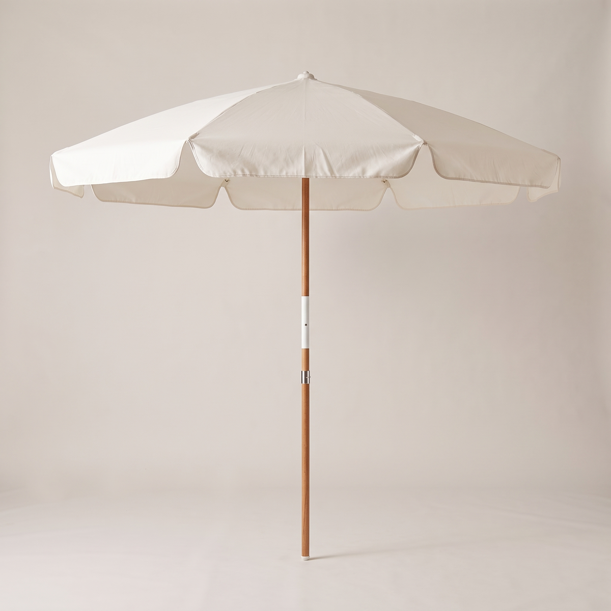 The Amalfi Umbrella - Antique White — front shot