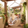 Hammock Swing Chair - Cream — hero shot